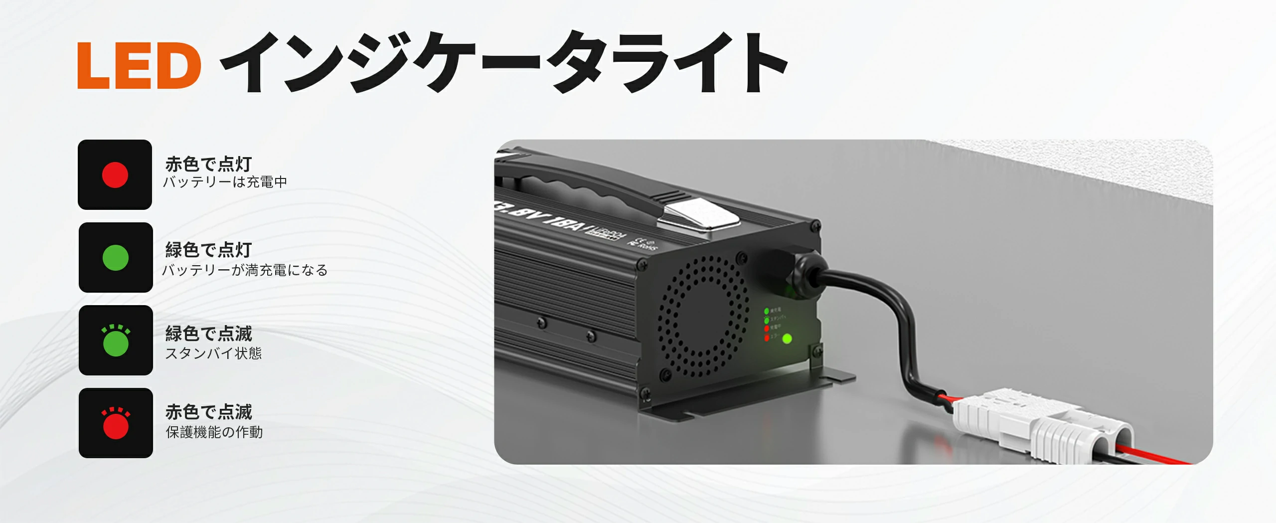 36V18A バッテリー充電器 – LiTime-JP
